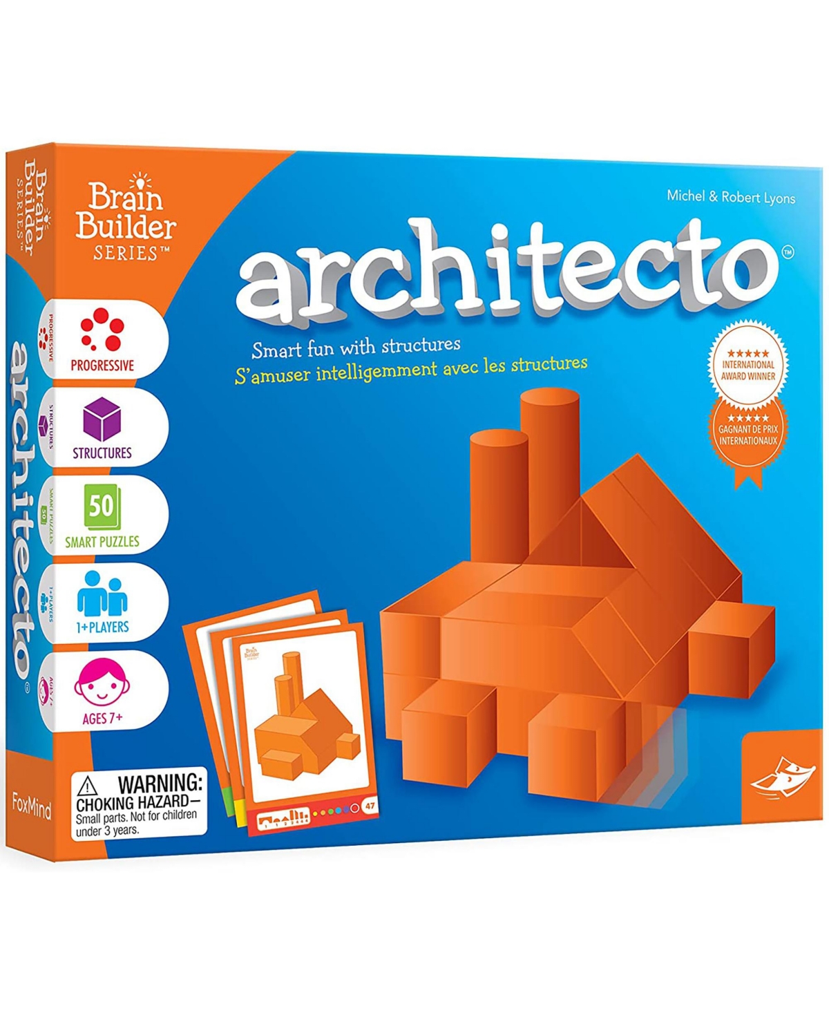 Foxmind Games Kids' Architecto Brain Builder Series 3d Geometry Puzzles Problem Solving In Multi