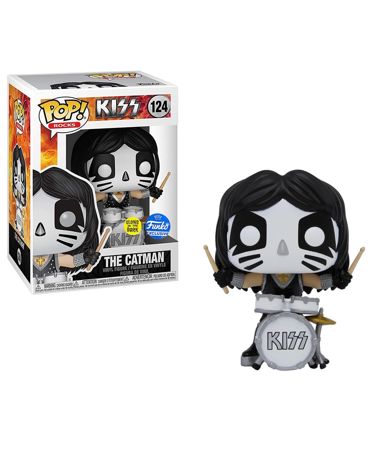 Shop Funko Pop Kiss Band Glow In The Dark Collectible Set, 4 Piece In Multi