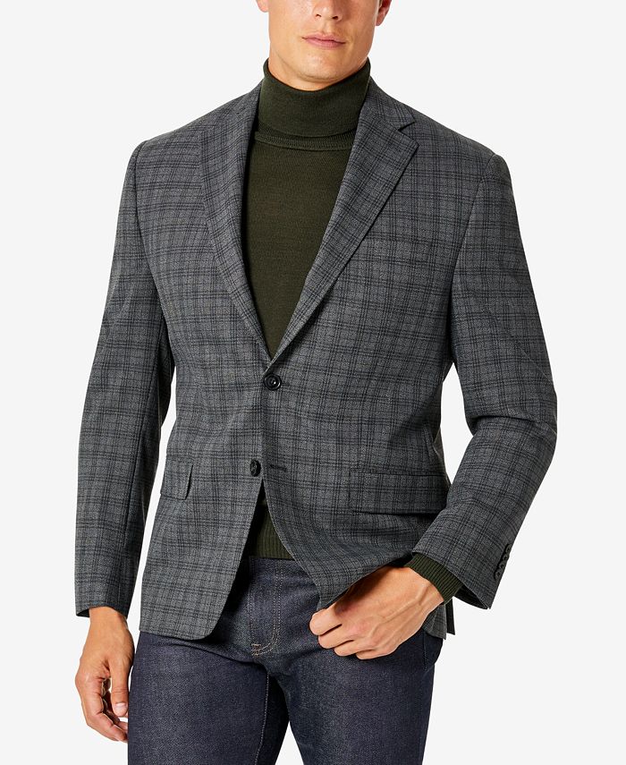 Michael Kors Men's Modern-Fit Pattern Check Sport Coats - Macy's