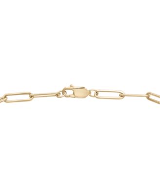 Diamond Circle Cluster Paperclip Link Bracelet (1/6 ct. t.w.) in 14k Gold-Plated Sterling Silver, Created for Macy's
