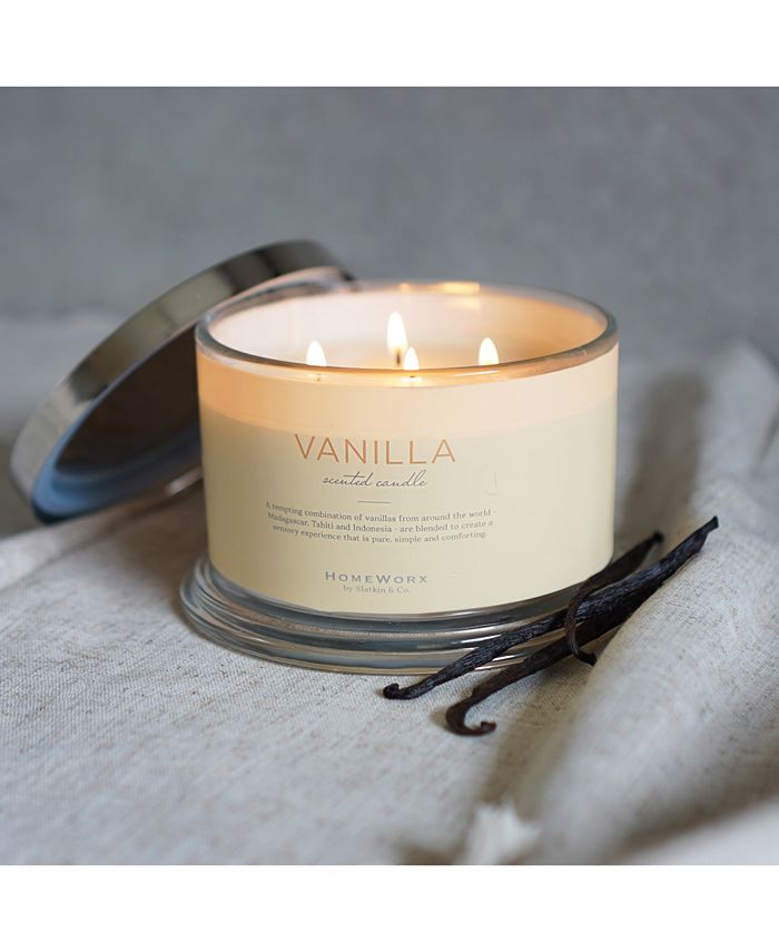 HomeWorx By Slatkin & Co. Vanilla Scented Candle, 18 oz. Macy's