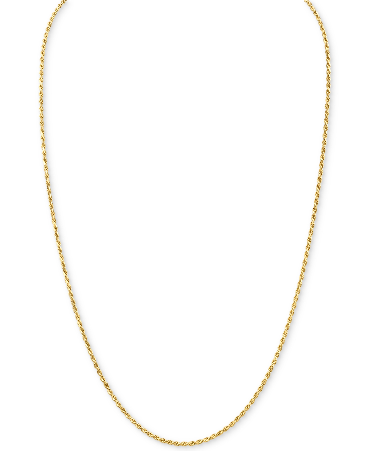 Rope Link 24" Chain Necklace, Created for Macy's - Silver