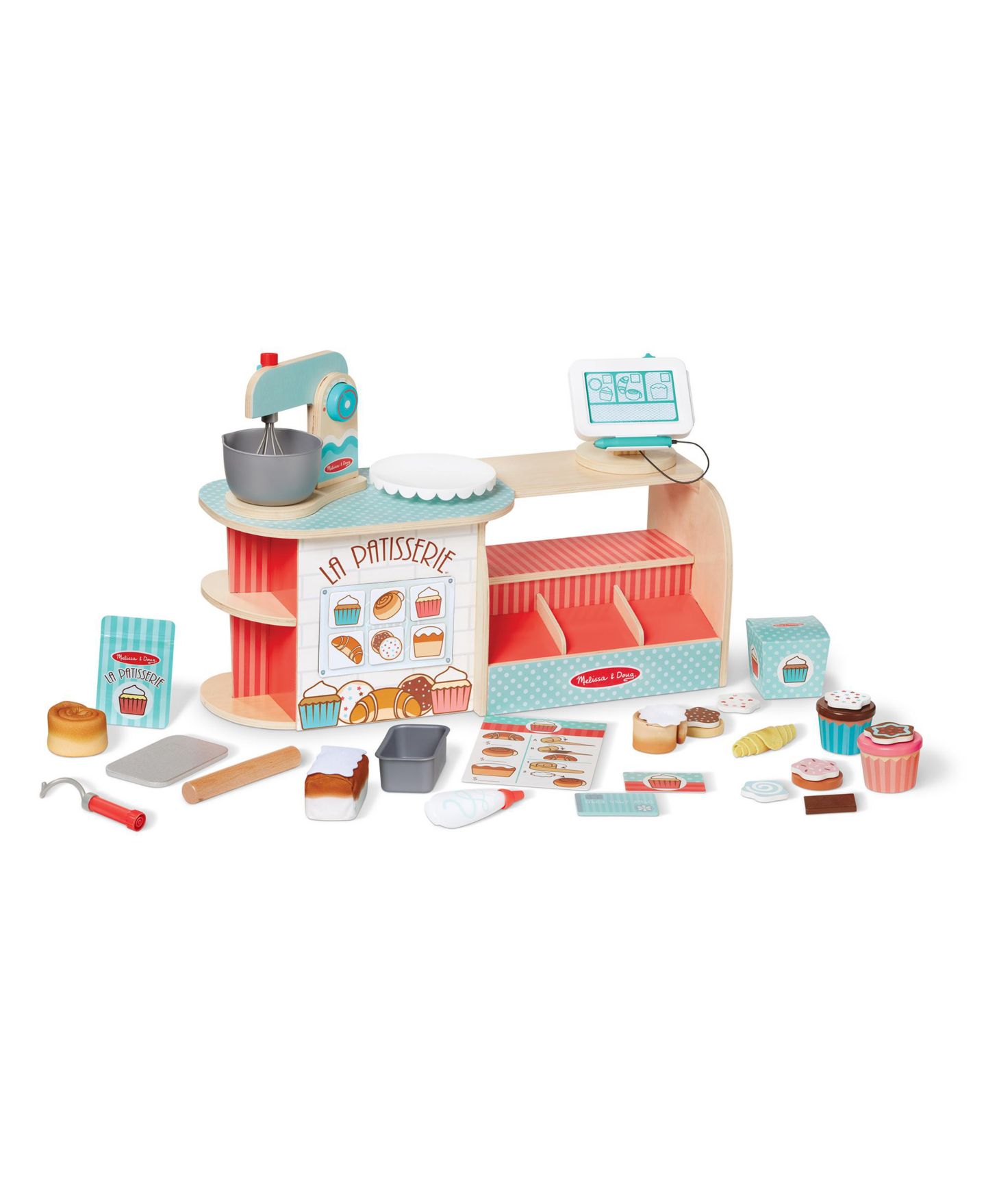 Детские игрушки Melissa and Doug Wooden La Patisserie Bakery 39 Piece Set — фото 3