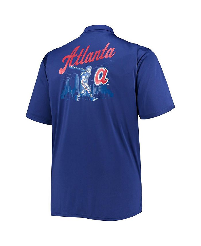 Profile Men's Royal Atlanta Braves Big and Tall ButtonUp Shirt Macy's