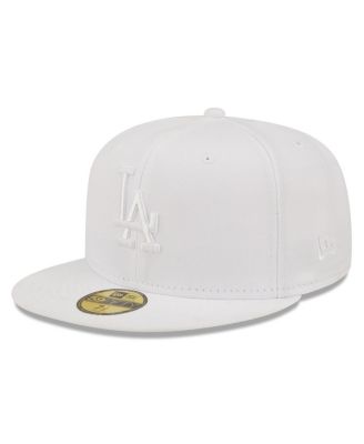 New Era Men's Los Angeles Dodgers White on White 59FIFTY Fitted Hat ...