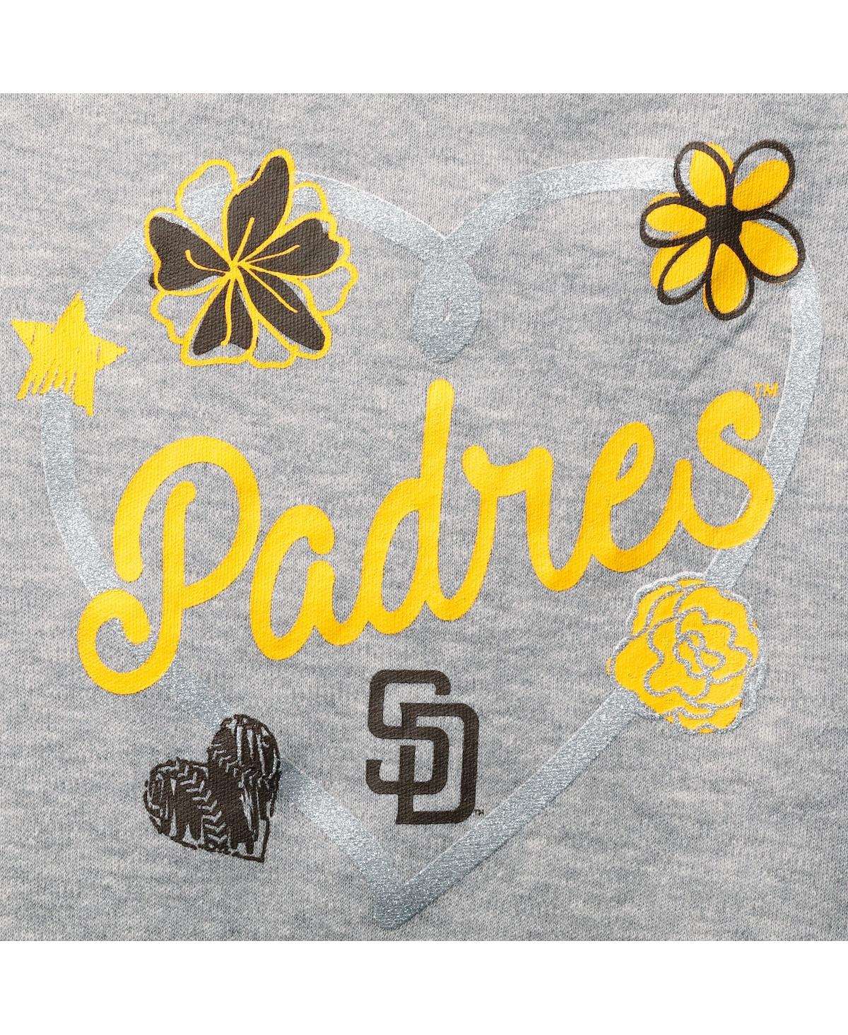 Shop Outerstuff Infant Boys And Girls Brown, Gold, Gray San Diego Padres Batter Up 3-pack Bodysuit Set In Brown,gold,gray