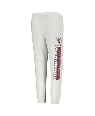 Big Boys Ash Cleveland Guardians Game Time Fleece Pants