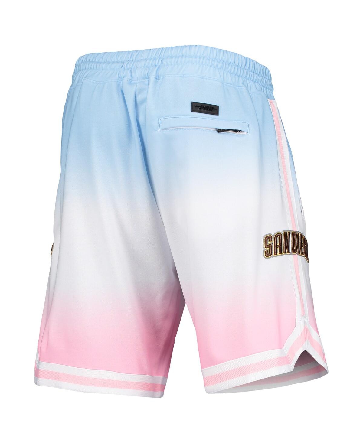 Pro Standard Men's  Blue, Pink San Diego Padres Team Logo Pro Ombre Shorts In Blue,pink