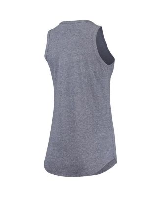 Women's Navy New York Yankees Americana Tri-Blend Racerback Tank Top