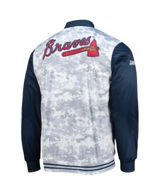 Men's Navy Atlanta Braves Camo Full-Zip Jacket