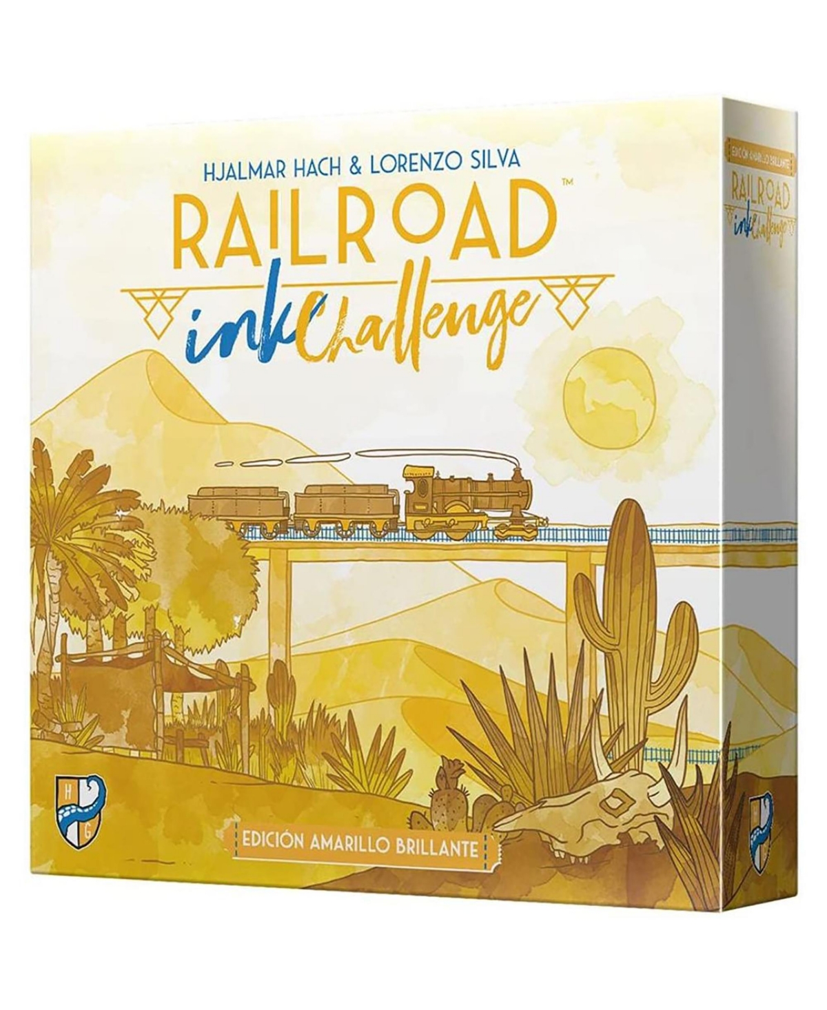 Horrible Guild Kids' Railroad Ink Challenge Shining Yellow Edition Core Game Roll Write In Multi