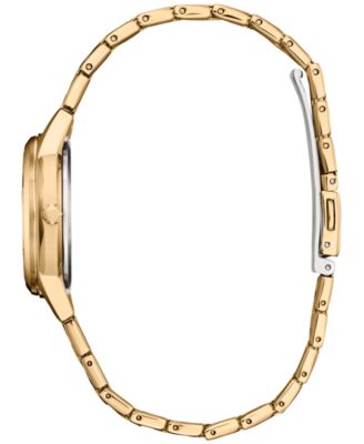 Eco-Drive Women's Classic Gold-Tone Stainless Steel Bracelet Watch 29mm