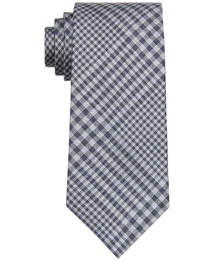 Michael Kors Men's Classic Design Glenplaid Tie - Macy's