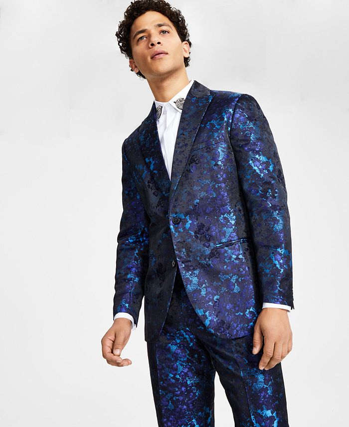 I.N.C. International Concepts Men's Classic-Fit Abstract Brocade Suit ...