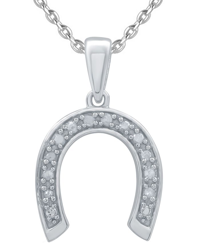 Macy's horseshoe necklace discount