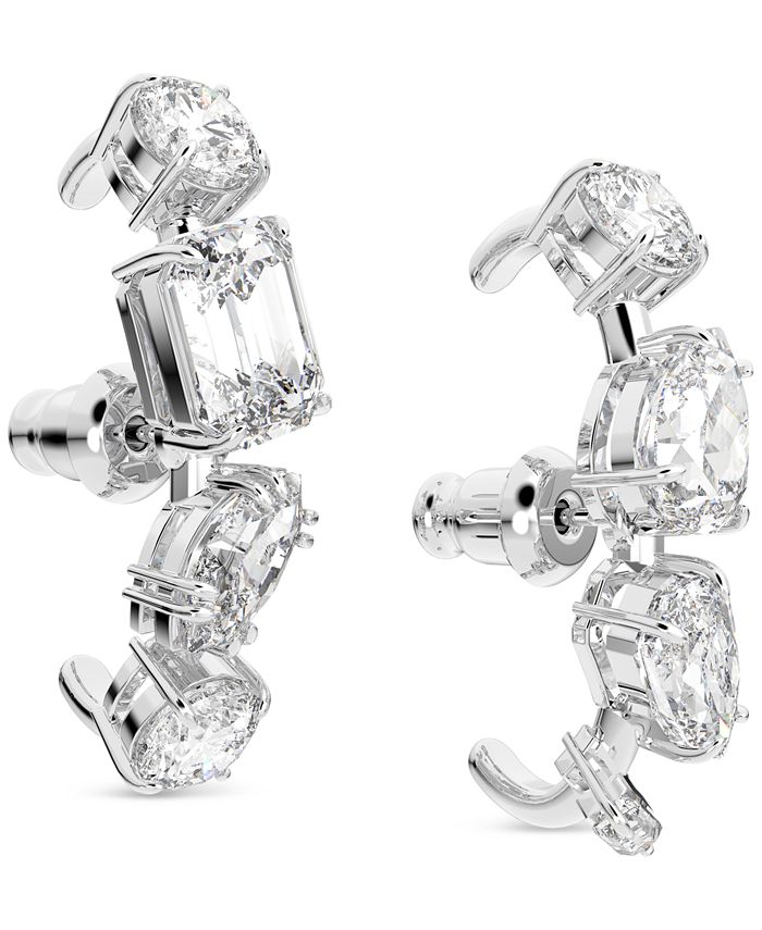 Swarovski SilverTone Gema Crystal Ear Cuffs Macy's