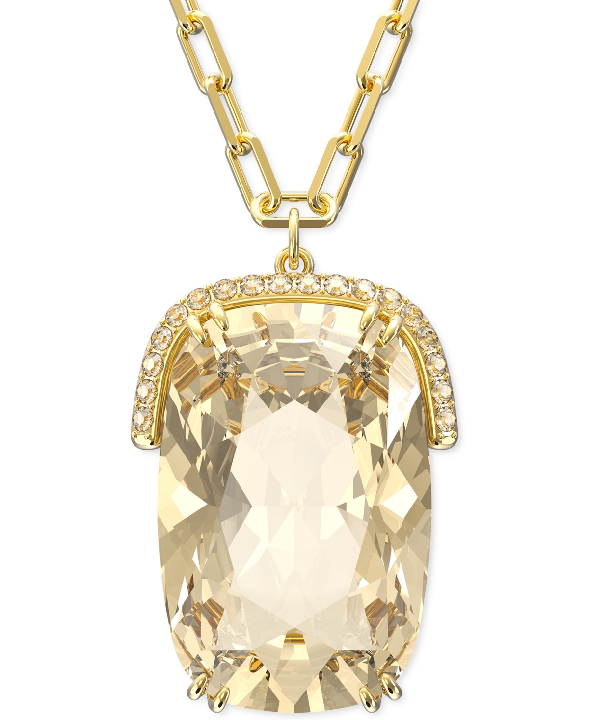 Swarovski Gold-tone Crystal Harmonia Pendant Necklace, 31-1/2" + 2" Extender