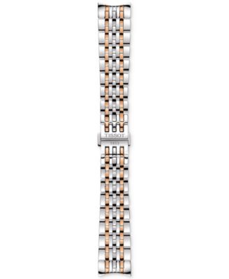 Men's Swiss Automatic Le Locle Powermatic 80 Open Heart Two Tone Stainless Steel Bracelet Watch 39mm