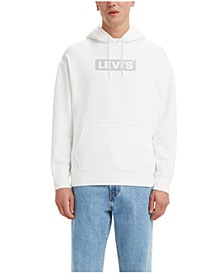 Men's Relaxed Fit Box Tab Logo Graphic Hoodie