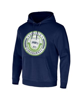 Men's NFL x Darius Rucker Collection by College Navy Seattle Seahawks Washed Pullover Hoodie