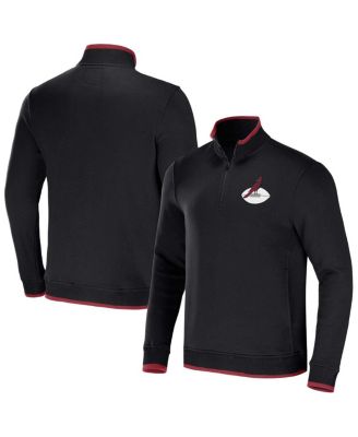 Men's NFL x Darius Rucker Collection by Black Arizona Cardinals Logo Quarter-Zip Top