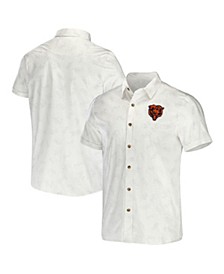 Men's NFL x Darius Rucker Collection by White Chicago Bears Woven Button-Up T-shirt