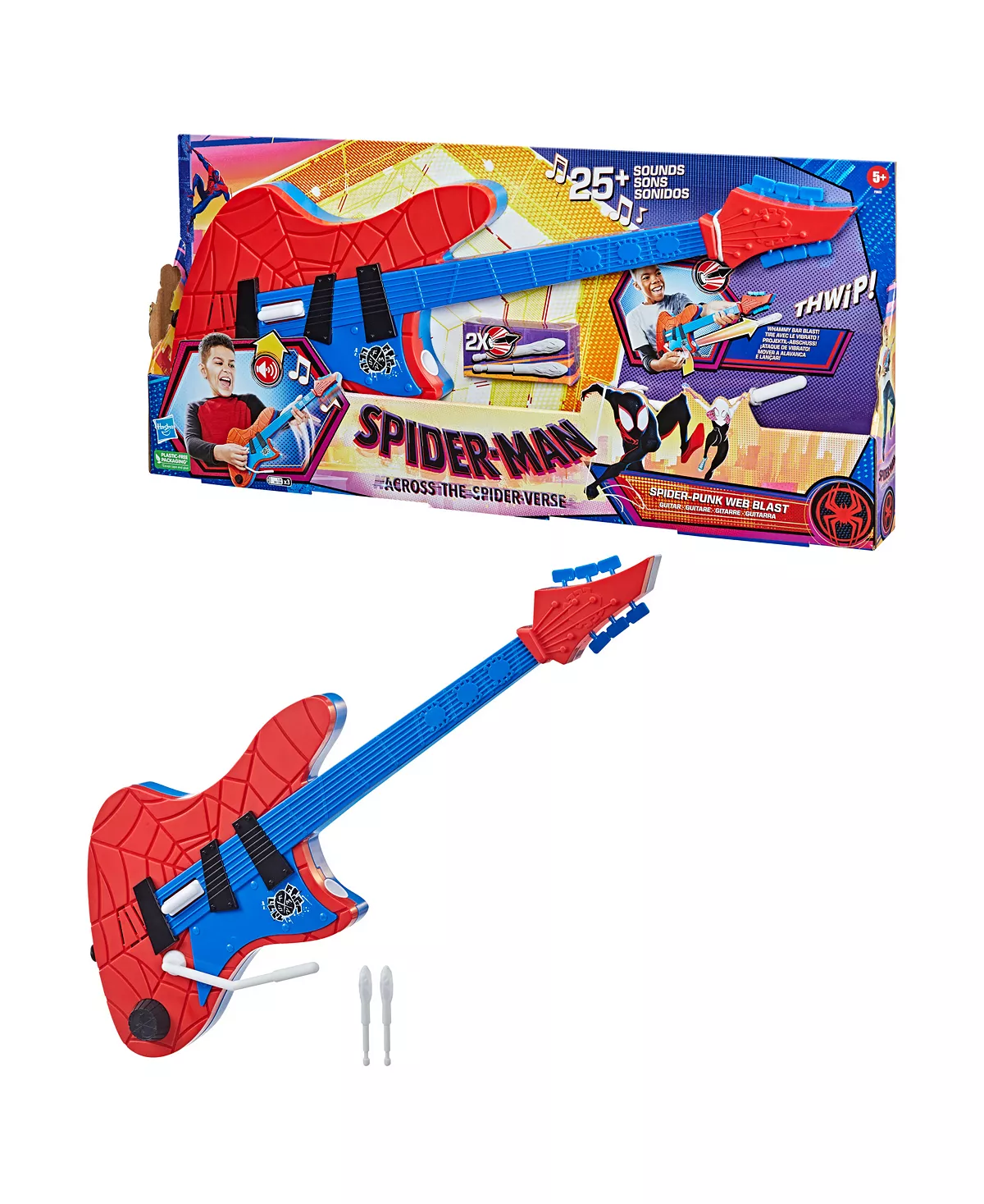 Hasbro Spider Man Across The Spider Verse Spider-Punk Guitar