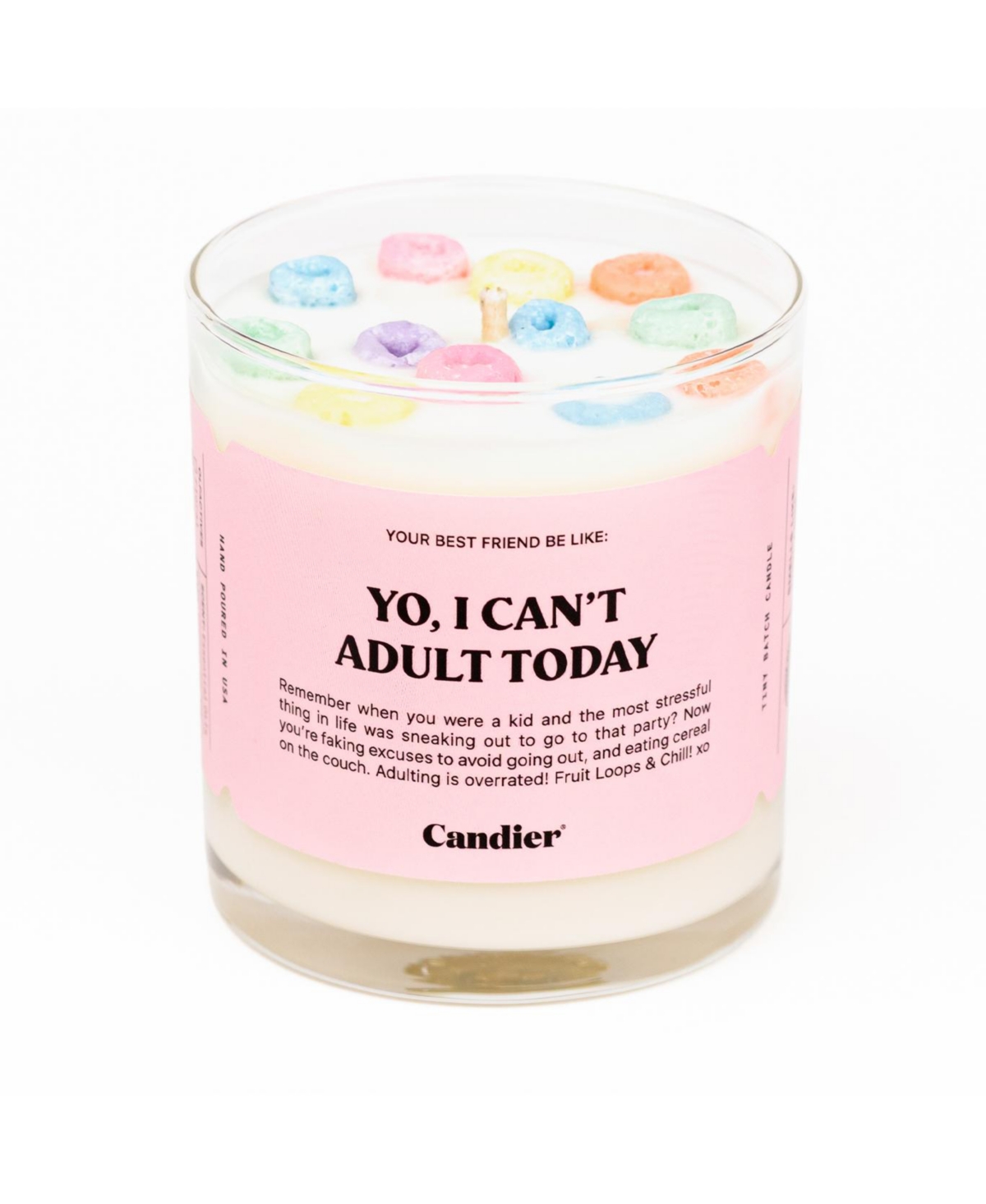 Cant Adult Cereal Candle - Pink