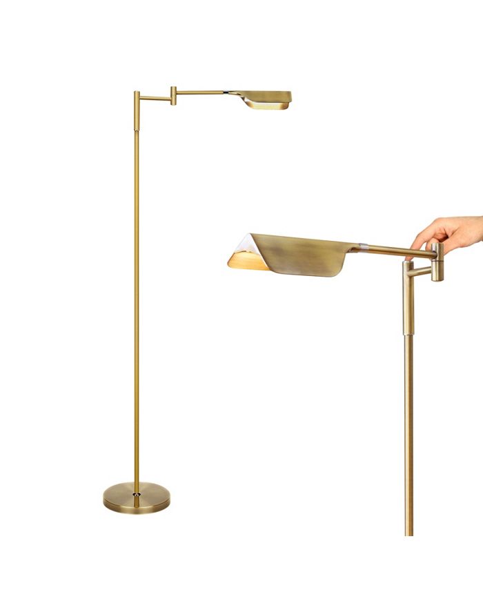 Brightech Leaf LED Modern Pharmacy Floor Lamp with Adjustable Neck Macy's