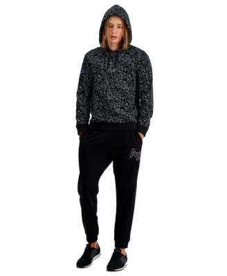 A|X Armani Exchange Men's Allover Logo Hoodie, Created for Macy's