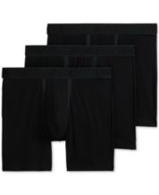 Jockey® Essentials Men's Microfiber Long Leg Boxer Brief Underwear, Pack of  3
