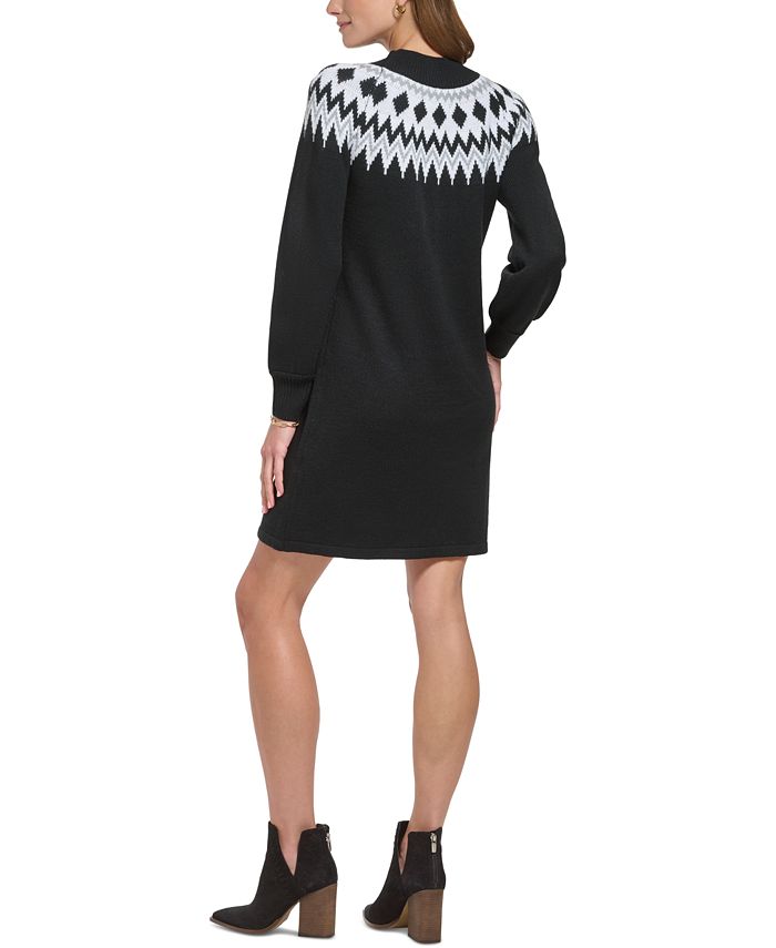 Jessica Howard Women's FairIslePrint Sweater Dress Macy's