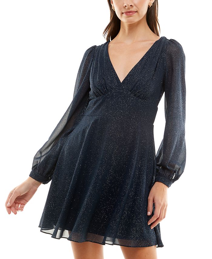 Macy's long top sleeve cocktail dresses