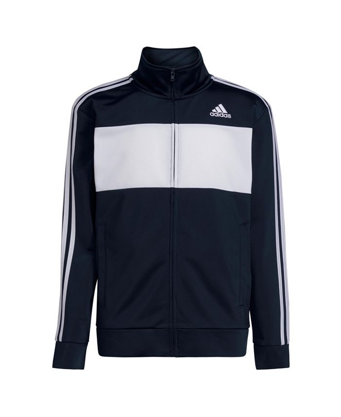 adidas Big Boys Long Sleeve Full Zip Essential Tricot Jacket - Extended ...