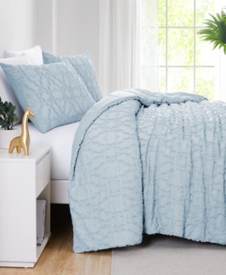 Stella Clipped Jacquard Comforter Set