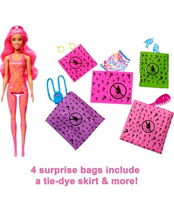 Barbie Color Reveal Neon Tie Dye Series Doll Macy s
