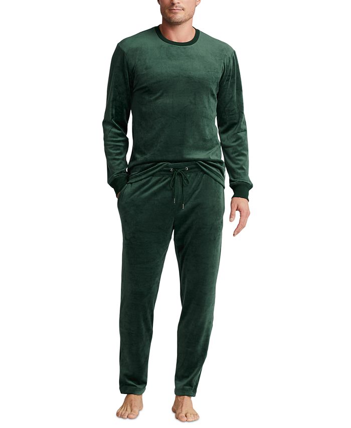 Polo Ralph Lauren Men's Velour Long Sleeve Sleep Shirt - Macy's