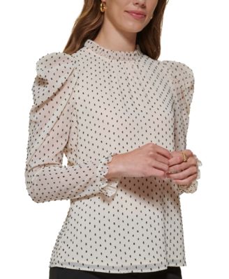 トップス 2way Sleeve Dot Ruffle Blouse MAISON MAISON SPECIAL(メゾンスペシャル)｜2way Sleeve Dot Ruffle