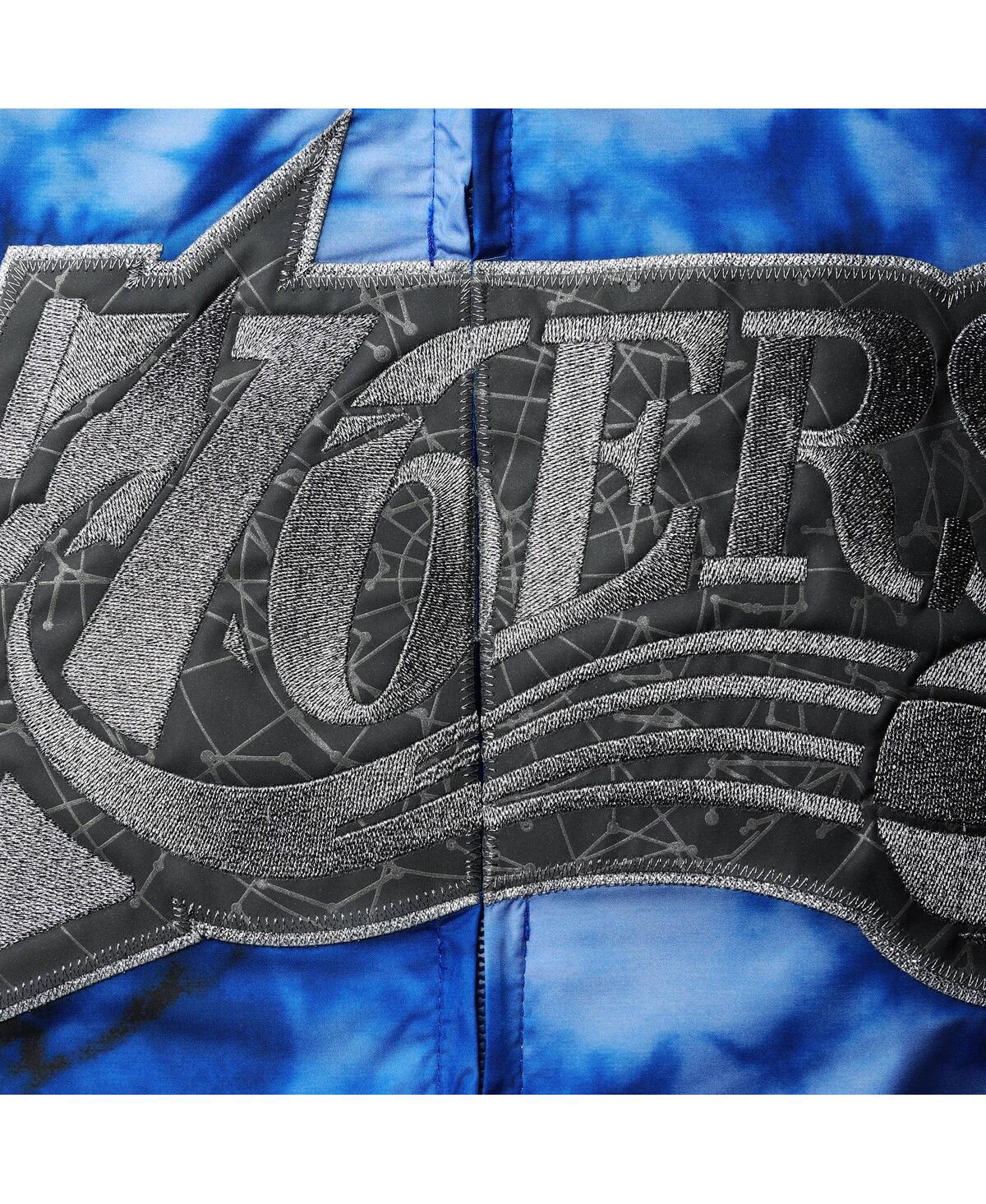 Shop Mitchell & Ness Women's  Royal Philadelphia 76ers Galaxy Sublimated Windbreaker Pullover Full-zip Hoo