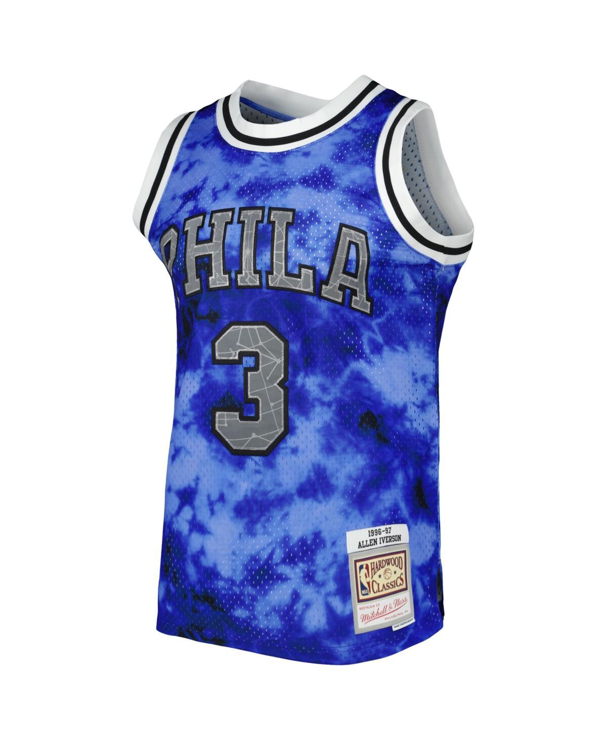 Men's Mitchell & Ness Allen IversonPhiladelphia 76ers 1996-97 Galaxy Swingman Jersey - Royal