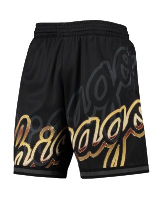 Men's Black Chicago Bulls Big Face 4.0 Fashion Shorts