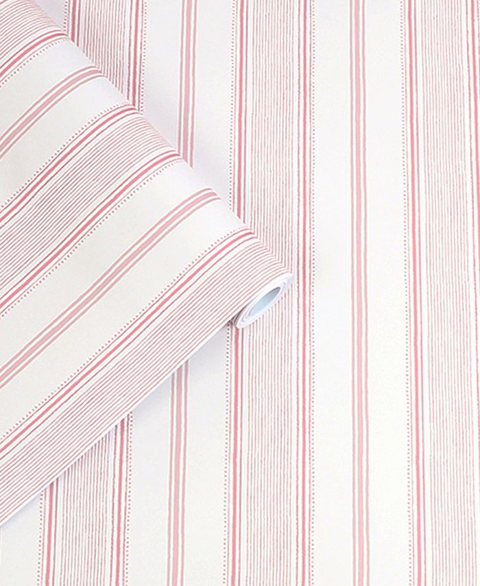 Laura Ashley Heacham Stripe Wallpaper Macy's