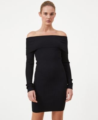 cotton on sweater dress COTTON ON Women's Off The Shoulder Sweater Mini Dress