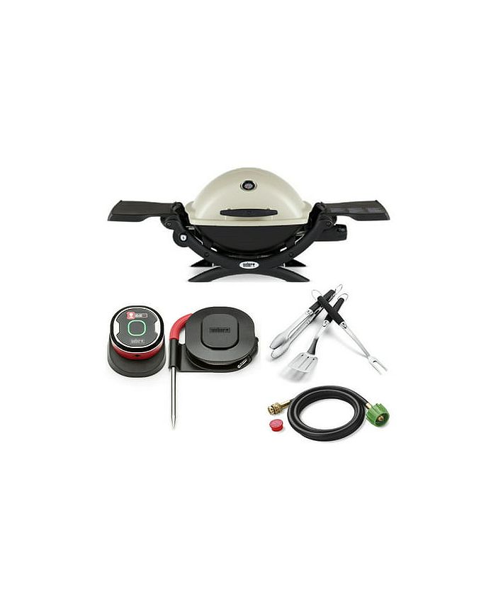 Weber Q1200 Liquid Propane Grill Titanium All In One Macy s