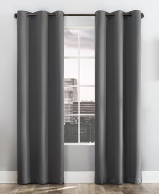 Sun Zero - &nbsp;Maverick 100% Blackout Grommet Curtain Panel Pair&nbsp;, 63" x 74"