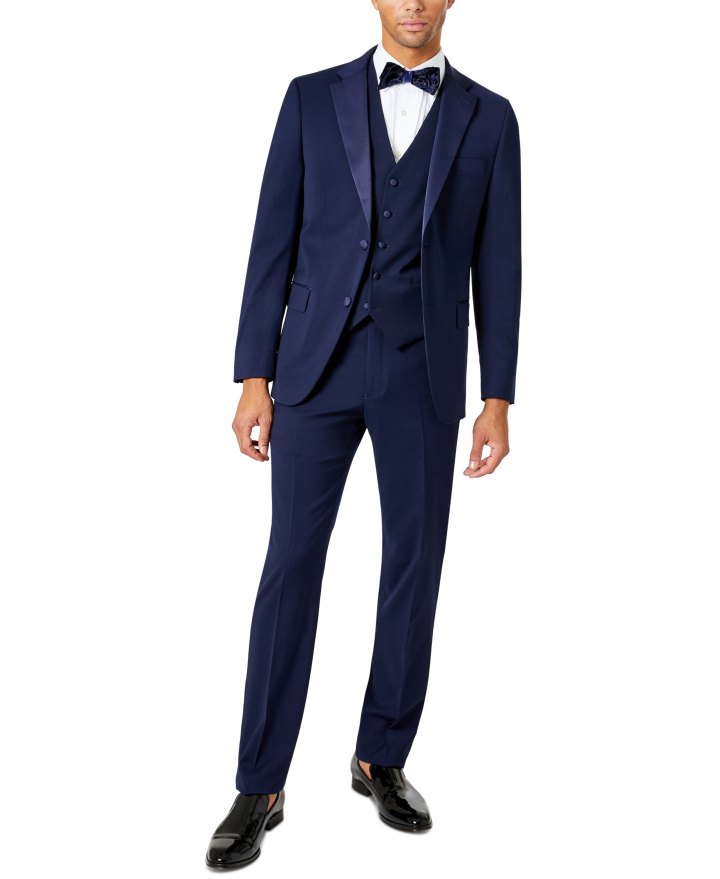 Мужские комплекты Tommy Hilfiger Modern-Fit Flex Stretch Tuxedo Separates, цвет: Чёрный — фото 1