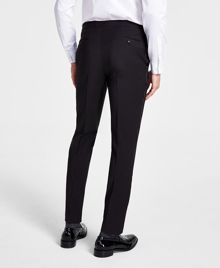 Calvin Klein Men's Skinny-Fit Wool Tuxedo Pant - Macy's