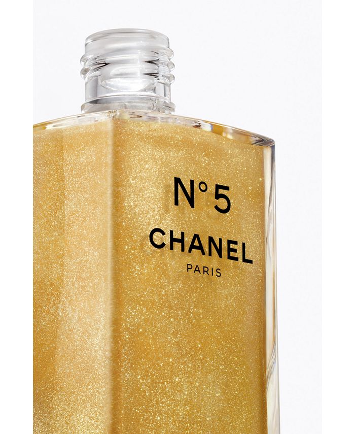 Chanel # 5 The Gold Body Oil Shimmer 8.4 oz / 250 ml NEW IN SEALED BOX