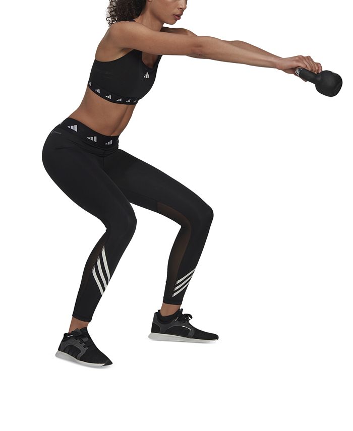 adidas Women's Techfit 7/8 Training Leggings - Macy's  Black leggings  women, Adidas running tights, Adidas tech