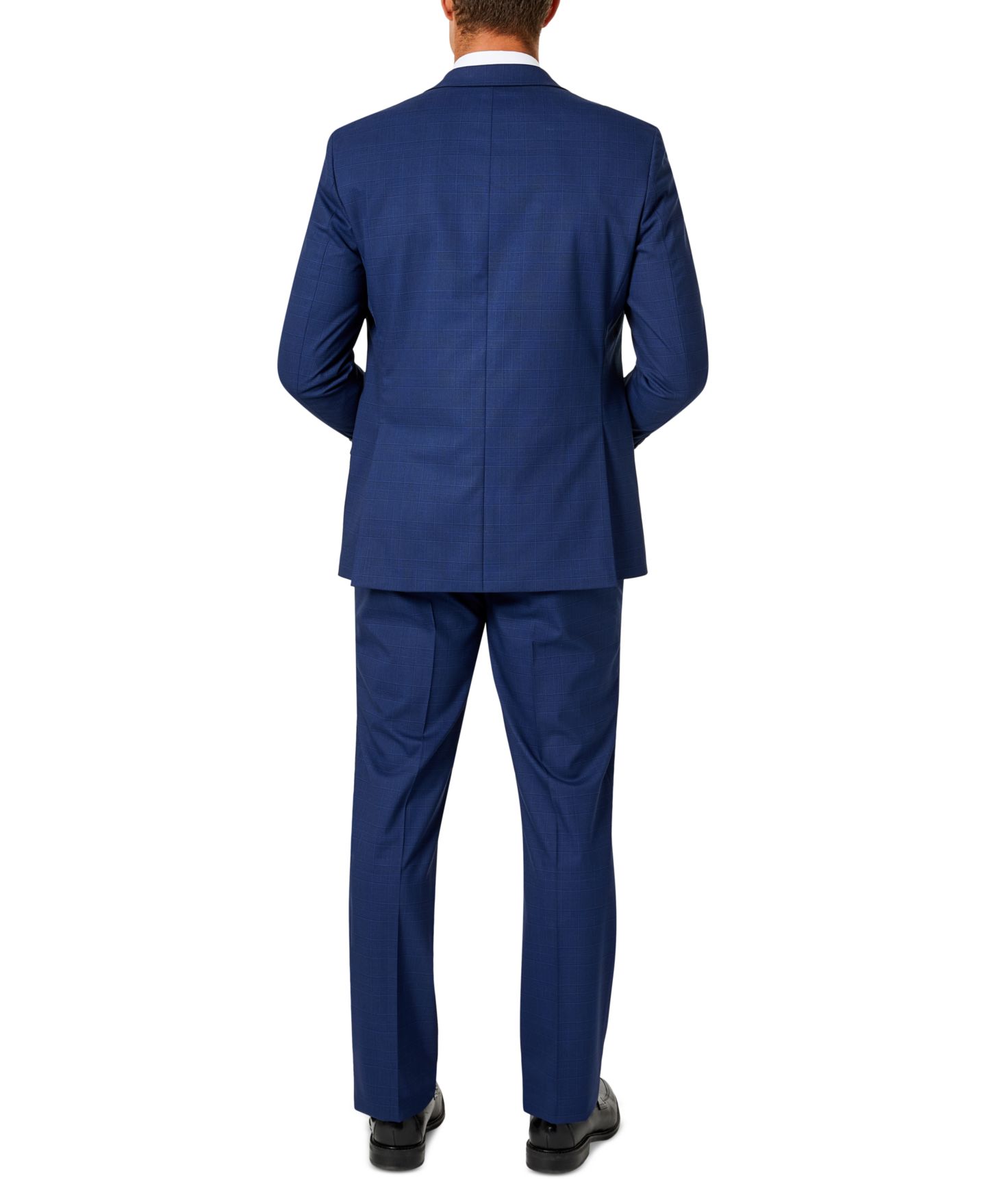 Мужской костюм-двойка Van Heusen классического кроя, цвет: Тёмно-синий клетчатый — фото 2